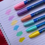 Marca Texto em Gel Cis Lumini Pastel Ideal p/ Bíblia e Vade Mecum Não Mancha verso - Kit ou unidade