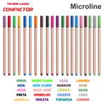 Caneta Compactor Microline 0.4 Traço Fino - 1 unidade