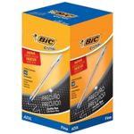 Caixa Caneta Bic Cristal Escrita Fina - Azul, Preta e Vermelha - 50 unidades