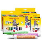 Canetinha Hidrográfica Compactor Neo Pen Color Jumbo - 36, 24, 12 ou 6 Cores - Tom Pastel