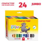 Canetinha Hidrográfica Compactor Neo Pen Color Jumbo - 36, 24, 12 ou 6 Cores - Tom Pastel