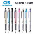 Lapiseira Cis Graph Mettalic 0.7mm - Cores Metálicas ou Peroladas - Kit com Grafite ou Unidade