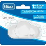 Corretivo em Fita Fofo Nuvem Tilibra Fita Corretiva - 5 Metros