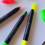 Marca Texto Gel Faber Castell Super Soft Extra Macio - Verde, Amarelo e Rosa - Kit ou unidade