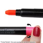 Marca Texto Gel Faber Castell Super Soft Extra Macio - Verde, Amarelo e Rosa - Kit ou unidade