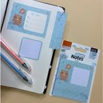 Bloco Notas Adesivas 3 em 1 BRW Fofo Gatinho, Coruja, Elefante, Girafa - Para Lembretes Recados