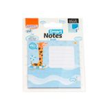 Bloco Notas Adesivas 3 em 1 BRW Fofo Gatinho, Coruja, Elefante, Girafa - Para Lembretes Recados