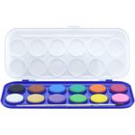 Aquarela Cis 12 ou 8 Cores com Pincel - Tom Pastel, Cores Metálicas e Tradicionais