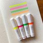 Mini Marca Texto Tilibra Lunix - Rosa, Amarelo, Roxo, Verde e Laranja  - Kit ou unidade