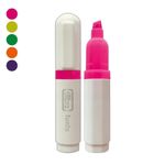 Mini Marca Texto Tilibra Lunix - Rosa, Amarelo, Roxo, Verde e Laranja  - Kit ou unidade