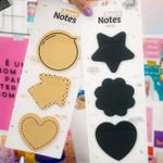 Kit Bloco de Notas Adesivas BRW - Preto, Kraft, Tons Pastel, Patinha de Gato e Coloridos