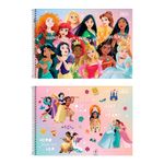 Caderno de Cartografia e Desenho Tilibra Espiral Princesas Capa Dura 80 Folhas
