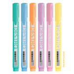 Kit Marca Texto Compactor Destaq Tons Pastel 6, 4, 3 ou 2 Cores