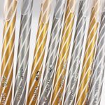 Caneta Cis Spiro Tradicional Ponta Agulha Ultra Fina 0.7mm Corpo Longo - Colorida Dourada e Prata - Original