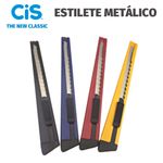 Estilete Cis Metal 3BP - Vermelho, Azul, Preto ou Amarelo