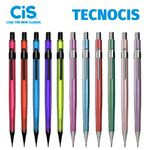 Lapiseira Tecnocis 0.7mm Técnica Cis com Borracha - Coleção Boho Metálica ou Neon - Kit ou unidade