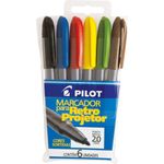 Caneta Pincel Pilot Marcador Para Retroprojetor 2.0mm - Tinta Permanente