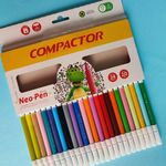 Mini Caneta Hidrográfica Compactor Neo Pen Mirim Canetinhas - 24, 12 ou 6 cores ou Haribo