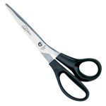 Tesoura Cis Multiuso Grande Preta 21cm - Cabo Emborrachado ou Tradicional