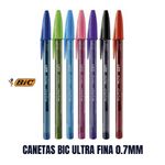 Caneta Bic Ultra Fine Ponta Agulha 0.7mm - Cristal Escrita Fina - Cores Diversas
