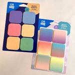 Bloco de Notas Adesivo Cis Move ou Trend - Tom Pastel Degradê - Kit 6 com 20 Folhas cada
