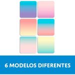 Bloco de Notas Adesivo Cis Move ou Trend - Tom Pastel Degradê - Kit 6 com 20 Folhas cada
