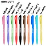 Caneta Perfumada Retrátil Newpen Ponta Fina 0.7mm - 1 Unidade