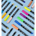 Caneta Cis Brush Ponta Pincel para Lettering ou Caligrafia - Pastel - Neon - Básicas - Tons de Pele - Tons de Cinza