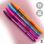 Kit Caneta Compactor JetLux Decorada Ponta Média 1.0mm - 8, 4, 3 ou 2 Cores