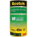 Fita Adesiva 3M Scotch Transparente 45mm x 45 metros - Para Empacotamento