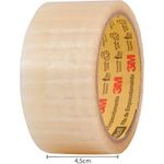 Fita Adesiva 3M Scotch Transparente 45mm x 45 metros - Para Empacotamento