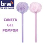 Caneta Apagável BRW Pompom Tom Pastel Ponta Fina 0,7mm