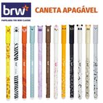 Caneta Gel Apagável Fofa BRW Safari Animais Ponta Fina 0.7mm