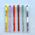 Caneta Gel Apagável Fofa BRW Safari Animais Ponta Fina 0.7mm