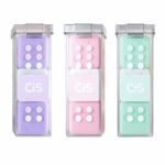 Kit Borrachas Cis Mini Dadinhos - Dados Tom Pastel