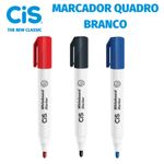 Marcador de Quadro Branco Cis - Preto, Azul ou Vermelho