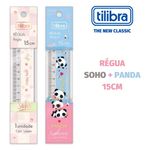 Régua Tilibra Decorada Panda ou Soho Fofa Tom Pastel 15cm