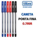 Kit Caneta Tilibra Super 007 Ponta Fina 0.7mm