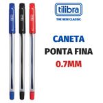 Kit Caneta Tilibra Super 007 Ponta Fina 0.7mm