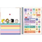Caderno Colegial Snoopy Tilibra Capa Dura 10 Matérias - 160 Folhas Fofo