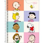 Caderno Colegial Snoopy Tilibra Capa Dura 10 Matérias - 160 Folhas Fofo