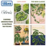 Caderno Universitário Tilibra Naturalis 10 Matérias Ecológico Natureza Folhas Flores