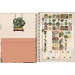Caderno Universitário Tilibra Naturalis 10 Matérias Ecológico Natureza Folhas Flores
