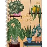 Caderno Universitário Tilibra Naturalis 10 Matérias Ecológico Natureza Folhas Flores