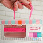 Kit Suporte + 3 Fitas Washi Tape BRW Tutti Frutti