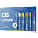 Giz de Cera Pastel Oleoso Cis - Oil Pastels - 12 Cores