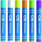 Giz de Cera Pastel Oleoso Cis - Oil Pastels - 12 Cores