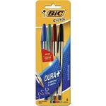 Kit 4 Caneta Bic Cristal Ponta Média 1.0mm
