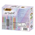 Kit Lettering Tom Pastel Bic 12 Itens - Marca Texto, Caneta Ponta Ultra Fina, Intensity e Marcador Permanente - Letterin