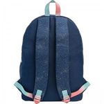 Mochila Tilibra Dots Academie - com Chaveiro de Pom Pom Escolar